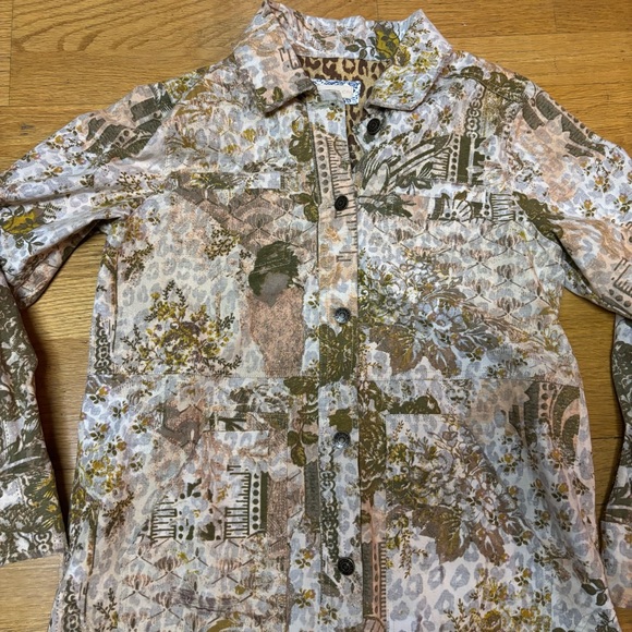 Anthropologie Pilcro The Fielder Denim Chore Coat Fisherman Shirt Jacket S - Picture 6 of 9